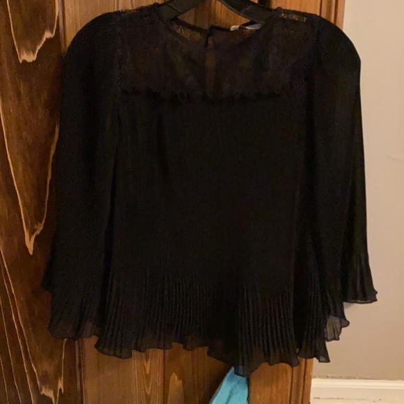 🆕 Zara pleated contrasting blouse - Picture 3 of 5